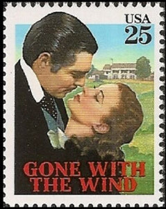 1990 Gone With The Wind Single 25c Postage Stamp - MNH, OG - Sc# 2446