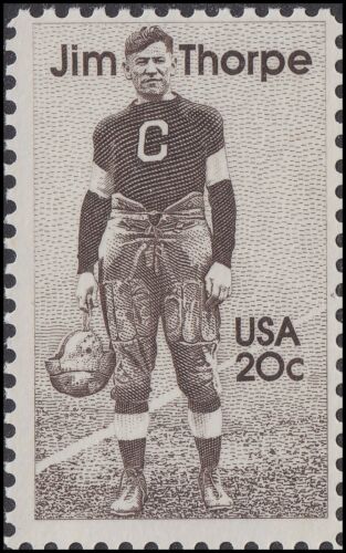 1984 Jim Thorpe Football & Track  Single 20c Postage Stamp - Sc# 2089 - MNH, OG - CQ66e