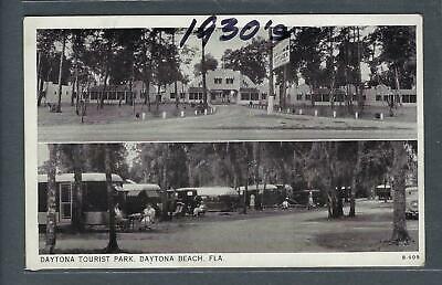 VEGAS - Est 1930s Daytona Tourist Park, Daytona Beach, FL Photo Postcard- FK165