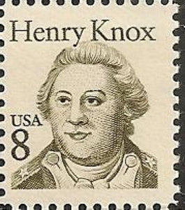 1985 Henry Knox Single 8c Postage Stamp - MNH, OG - Sc# 1851