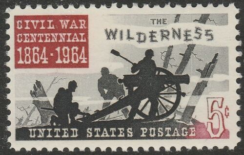 1961 Civil War Centennial - Wilderness - Single 5c Postage Stamp - Sc#1181 - CW111c