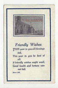 Posted 1912 USA Postcard - St Andrews Church, New Berlin, NY (AT132)
