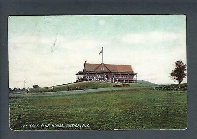 VEGAS - Posted 1909 Oneida, NY "The Golf Club House" Postcard - FE434