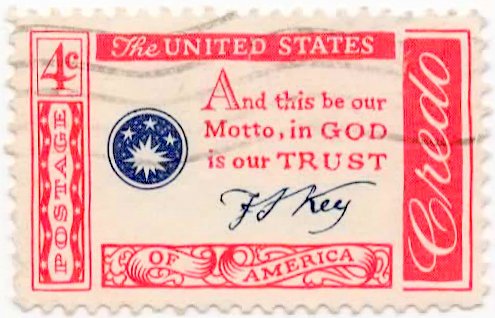 1960  Francis Scott  Key  Credo Single 4c Postage Stamp  - Sc# 1142 -  MNH,OG