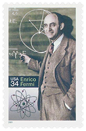 2001 Enrico Fermi Single 34c Postage Stamp  - Scott 3533 -  MNH,OG
