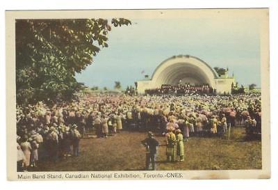 Vintage Canada Postcard - Toronto Exhibition - Main Band Stand (ZZ78)