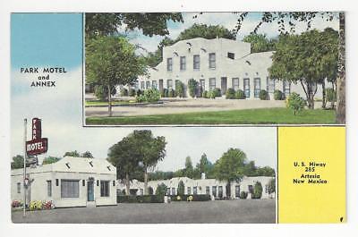 Vintage USA Picture Postcard - Park Motel & Annex, Artesia, NM (AO53)