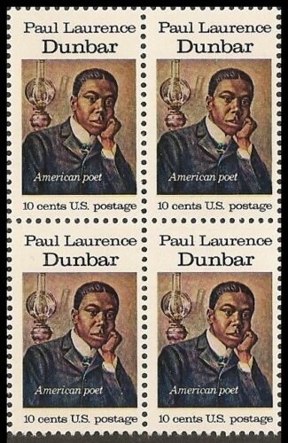 1975 - Paul Dunbar Block Of 4 10c Postage Stamps - MNH - Scott 1554 - CW391a