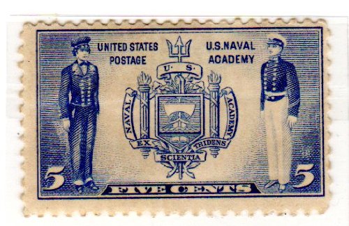 1937 Navel Academy Seal Single 5c Postage Stamp  - Scott 794 - MNH,OG