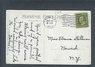VEGAS - Posted 1909 Rome, NY - East Park & Gen. Gansevoort Mont Postcard - FE443