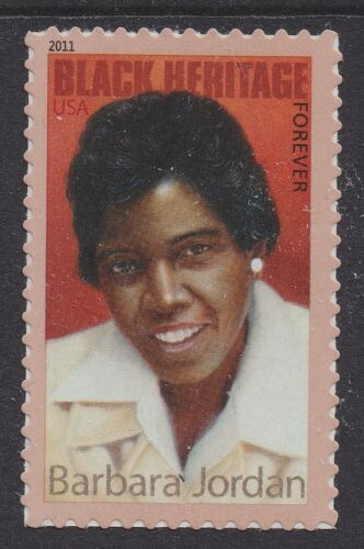2011 Barbara Jordan Forever Single Postage Stamp - Scott 4565 - DR152a