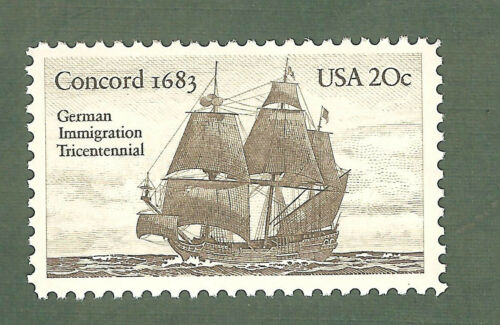 1983 Concord 1683 Single 20c Postage Stamp - Sc# 2040 - MNH - CW484c