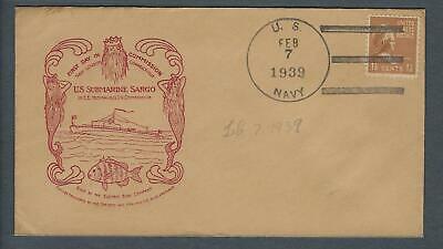 VEGAS - 1939 Submarine USS Sargo Commission Cover - Groton - FJ161