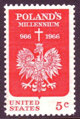 1966 Poland Millennium Single 5c Postage Stamp - MNH, OG - Sc# 1313 - CX289