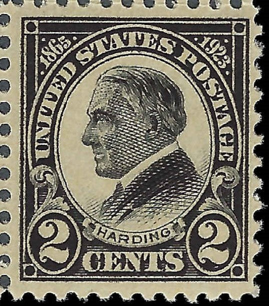 1923 President Warren Harding Memorial Single 2c Postage Stamp - MNH, OG - Scott 610