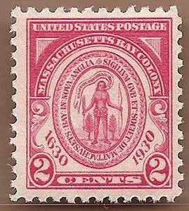 1930 Mass Bay Colony  Single 2c Postage Stamp -Sc# 682 MNH,OG