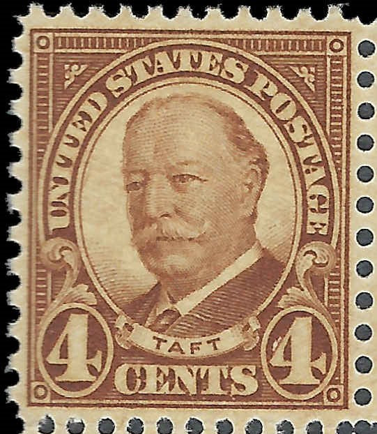 1930 William H. Taft Single 4c Postage Stamp -Sc#685 - MNH,OG