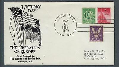 VEGAS - 1945 USA WW2 Victory Day Europe Liberation With Related Stamps - FJ151