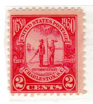 1930  Carolina-Charleston Single 2c Postage Stamp - Sc#683  - MNH,OG