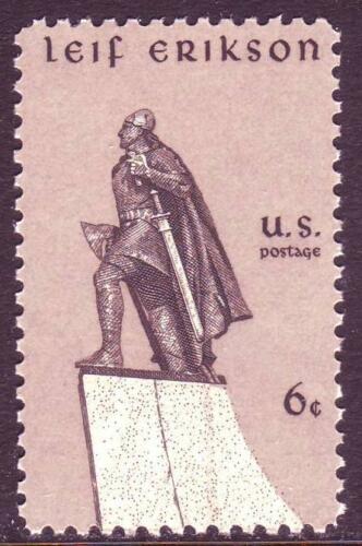 1968 Leif Erikson Single 6c Postage Stamp - MNH, OG - Scott# 1359 - CX348