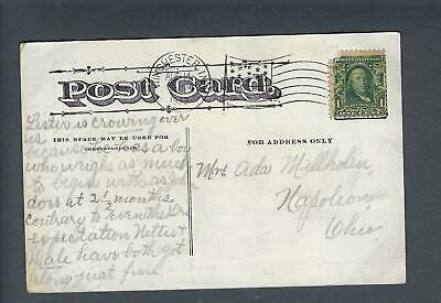 VEGAS - 1909 Photo Postcard Cemetery Gate - Winchester, Indiana - FD322