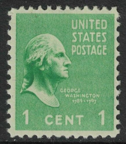 1938 George Washington Single 1c Postage Stamp -  Sc# 804 -  MNH,OG