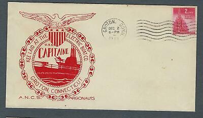 VEGAS - 1943 Submarine USS Capataine Keel Laid Spader Cover - Groton - FH171