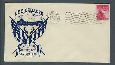 VEGAS - 1943 Submarine USS Croaker Launch Cover - Groton - FH204