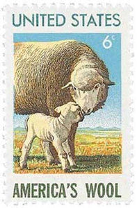 1971 American Wool Industry Single 6c Postage Stamp  - Sc# 1423 -  MNH,OG