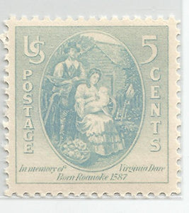 1937 Virginia Dare Single 5c Postage Stamp  -Sc# 796 - MNH,OG