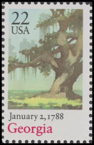 1988 Georgia - Constitution Ratification Single 22c Postage Stamp - Sc# 2339 - MNH, OG - CX877