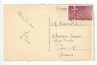 1948 Luxembourg To France Photo Postcard - Arbed Palace (AC56)