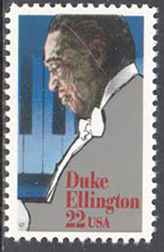 1986 Duke Ellington Single 22c Postage Stamp - Sc# 2211 - MNH, OG - CX875c