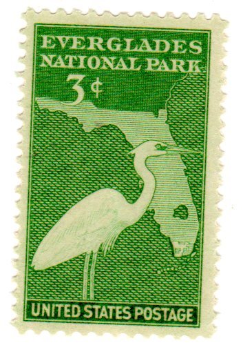 1947 Florida Everglades National Park Single 3c Postage Stamp - Scott 952 -  MNH,OG
