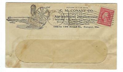 VEGAS - 1917 McConant Agriculture Implements, Bangor, ME Ad Cover - FF133