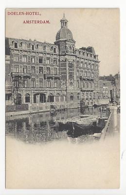 Early 1900s Netherlands Postcard - Doelen Hotel, Amsterdam (AL62)