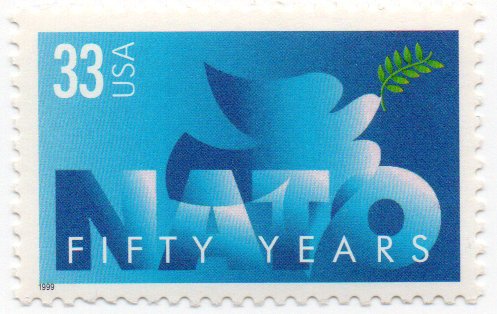 1999 NATO Fifty Years  Anniv. Single 33c Postage Stamp  -  Scott 3354 -  MNH,OG