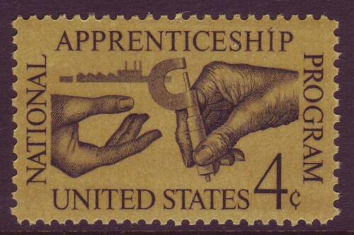 1962 Apprenticeship Single 4c Postage Stamp - Scott 1201 - MNH - CW469a