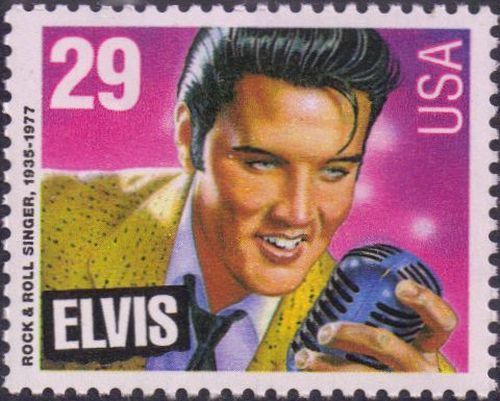 1993 Elvis Presley Single 29c Postage Stamp - Scott 2721 - CW375d