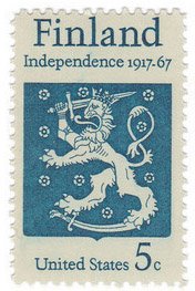 1967  Finland Independence Anniversary Single 5c Postage Stamp - Sc# 1334 -  MNH,OG