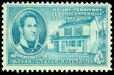 1950 Indiana Territory Single 3c Postage Stamp - Sc#996 -  MNH,OG