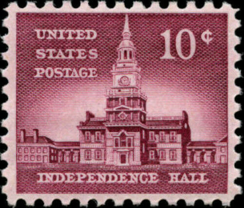 1954-68 Independence Hall Plate Block Of 4 10c Postage Stamps - Sc# 1044 - MNH, OG - CX506a-5