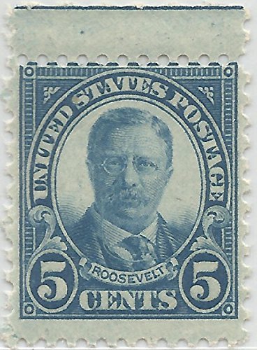 1926 Theodore Roosevelt Single 5c Postage Stamp - Scott 637 - MNH,OG