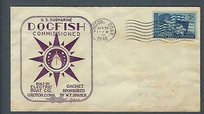 VEGAS - 1946 Submarine USS Dogfish Commission Spader Cover - FK117