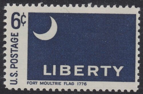 1968 Fort Moultrie Single 6c Postage Stamp - MNH, OG - Sc# 1345-1346 - CX298