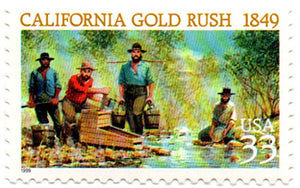 Single 1999 California Gold Rush Single 33c Postage Stamp  - Sc# 3316 - MNH,OG