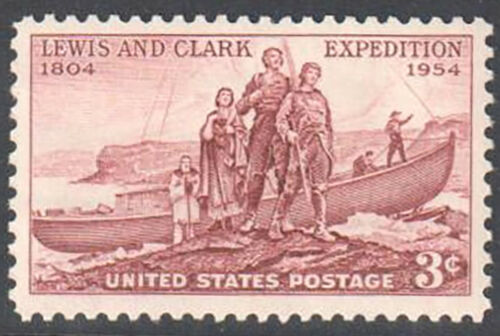 1954 Lewis & Clark Expedition Single 3c Postage Stamp - MNH, OG - Sc# 1063