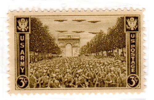1945 U.S. Army Single 3c Postage Stamp - Sc#934-  MNH.,OG