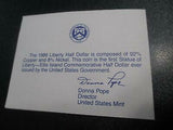 VEGAS - 1986 Liberty Ellis Island Half Dollar Proof & Original Packaging - FD504