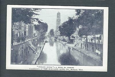 VEGAS - Early 1900s Holland, MI From Holland Rusk Co. - Utrecht Scene - FD400